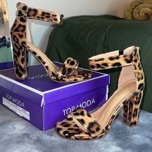 Patent Leopard Print Heels